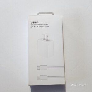 USB-C 35W Power Adapter USB-C Charge Cable